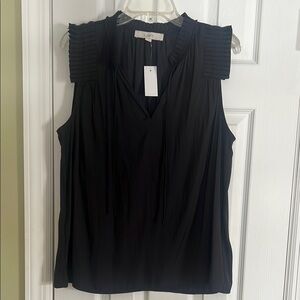LOFT Black Sleeveless Women's Top